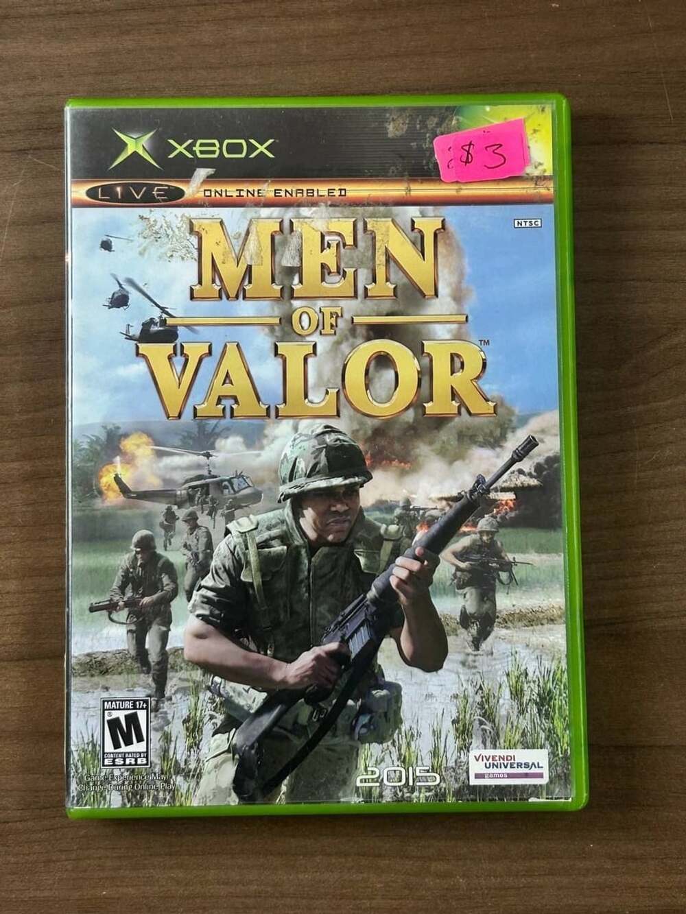 Men of Valor Microsoft Xbox 2004 NTSC Game Disc Case & Manual